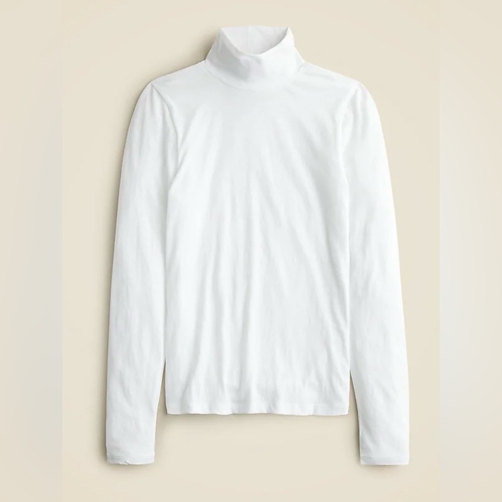 J. Crew Women's Classic White Turtleneck Sweater - Picture 1 of 4